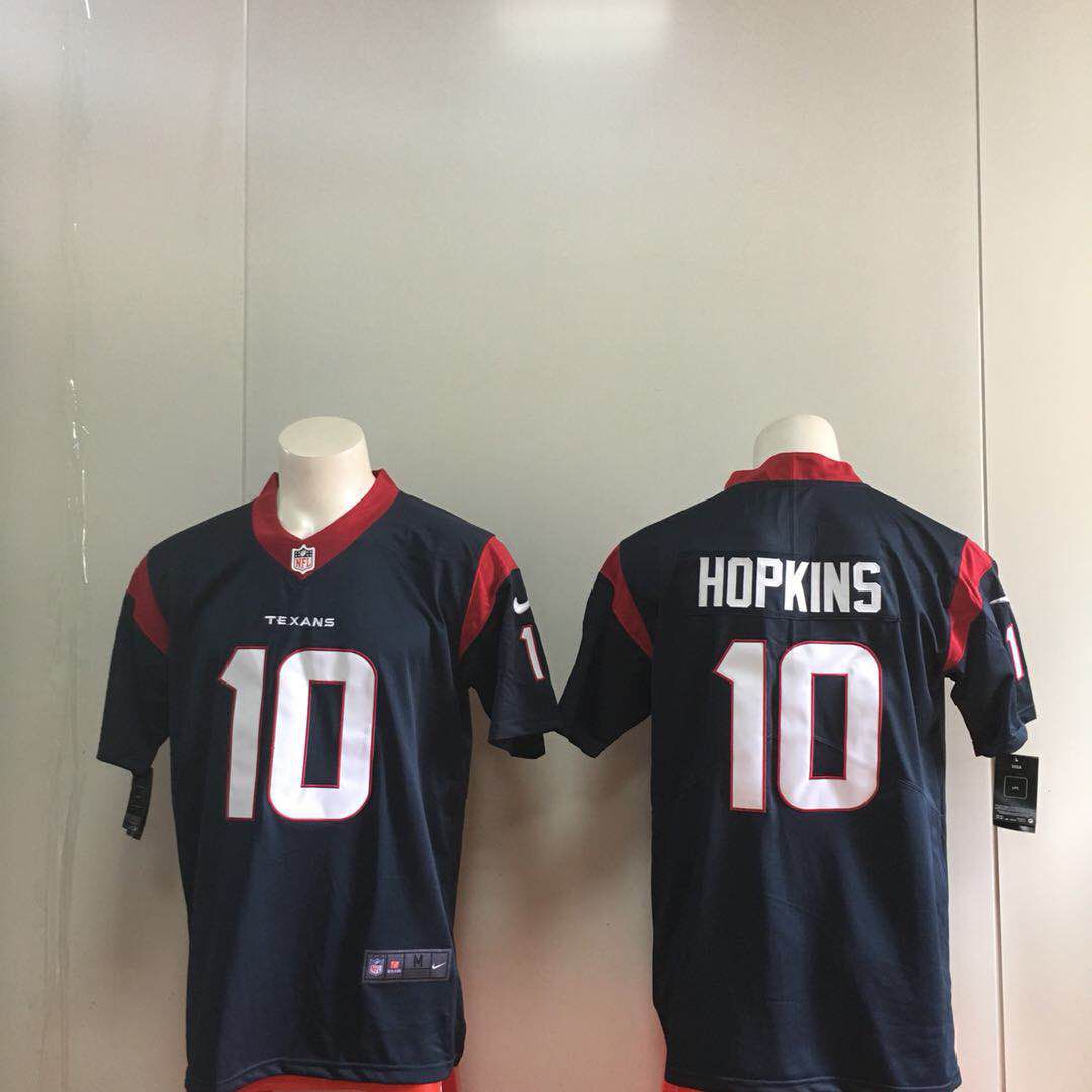 Men Houston Texans #10 Hopkins Blue Nike Vapor Untouchable Limited NFL Jerseys